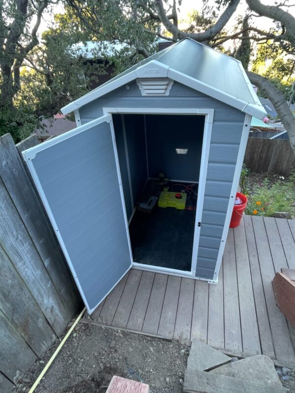 "4x6" Resin Outdoor Storage Shed